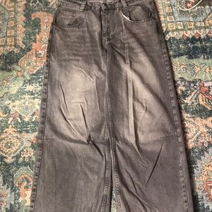 Jaded London Grey Baggy Jeans Size 30